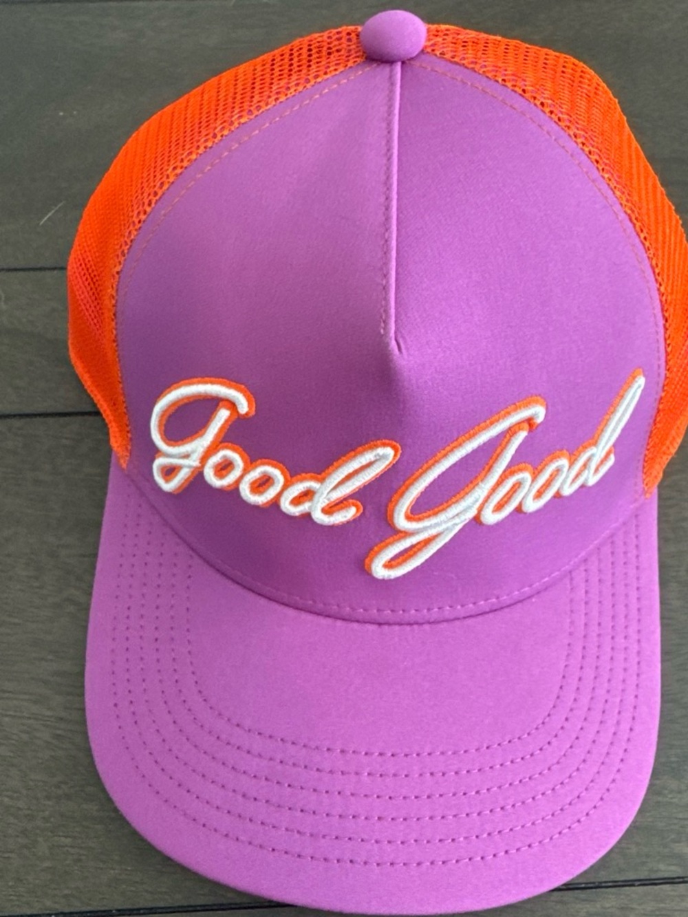 Good Good GolfPurple & Orange Trucker Hat